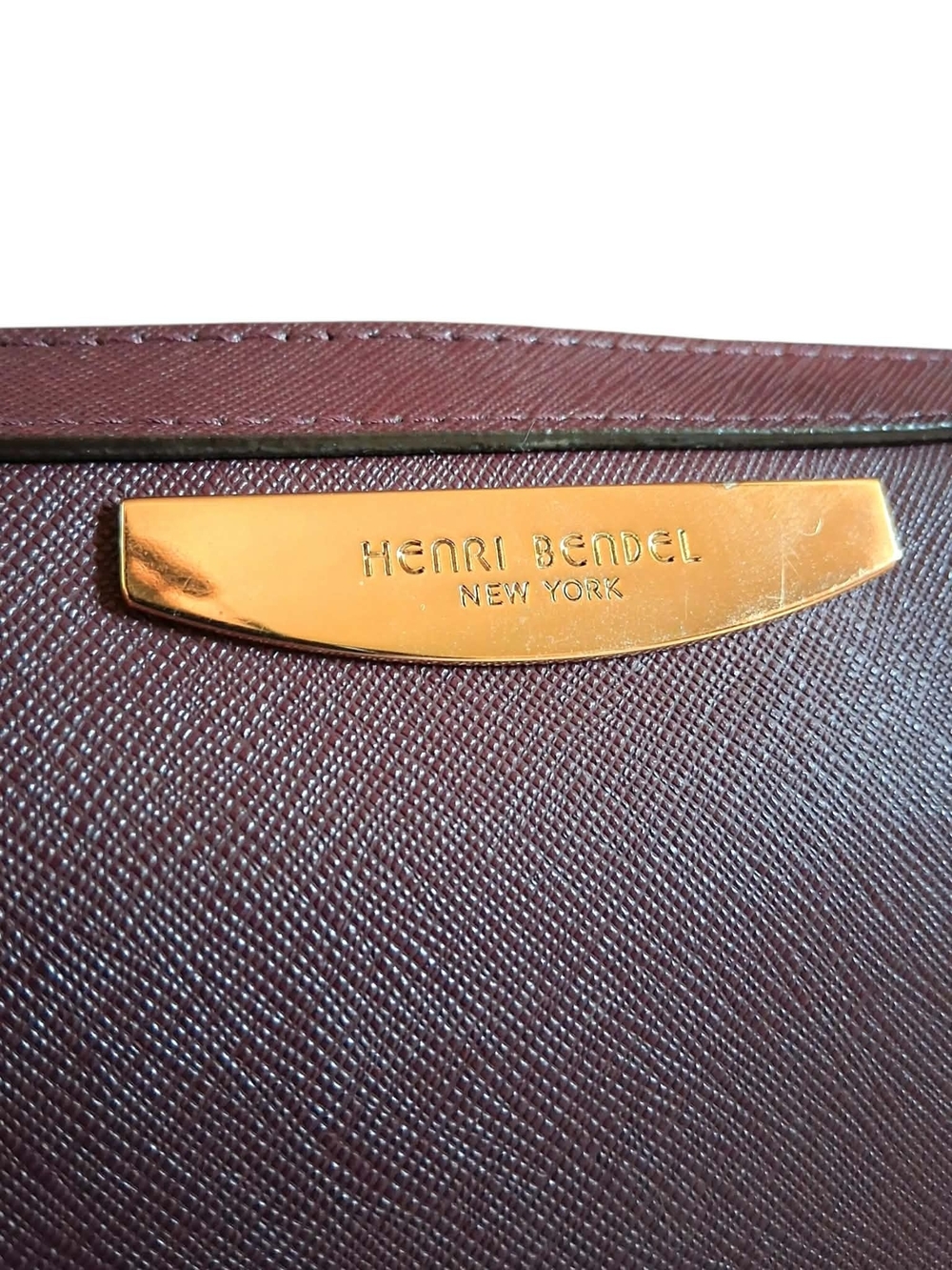 Henri Bendel West 57th Saffiano Leather Crossbody Bag - Picture 8 of 10